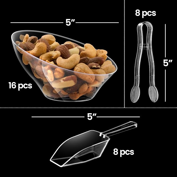 Clear Plastic Candy Bowls 6 oz - Image 2
