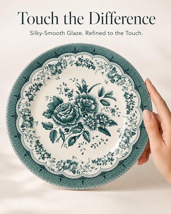 Royal 12-Piece Porcelain Dinnerware Set - Image 6