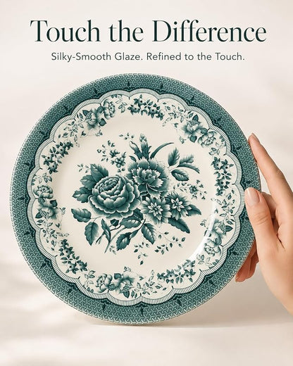 Royal 24-Piece Porcelain Dinnerware Set - Image 6