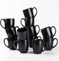 AmorArc 12 OZ Coffee Mugs, Matte Black Coffee Cups by AmorArc