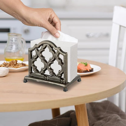 JOGREFUL Cast Iron Napkin Holder, Kitchen Organizer Classic Latte Gold | - Image 6