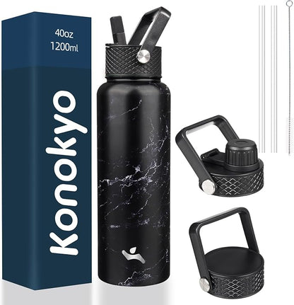 Konokyo 40 oz Insulated Stainless Steel Water Bottle by Konokyo