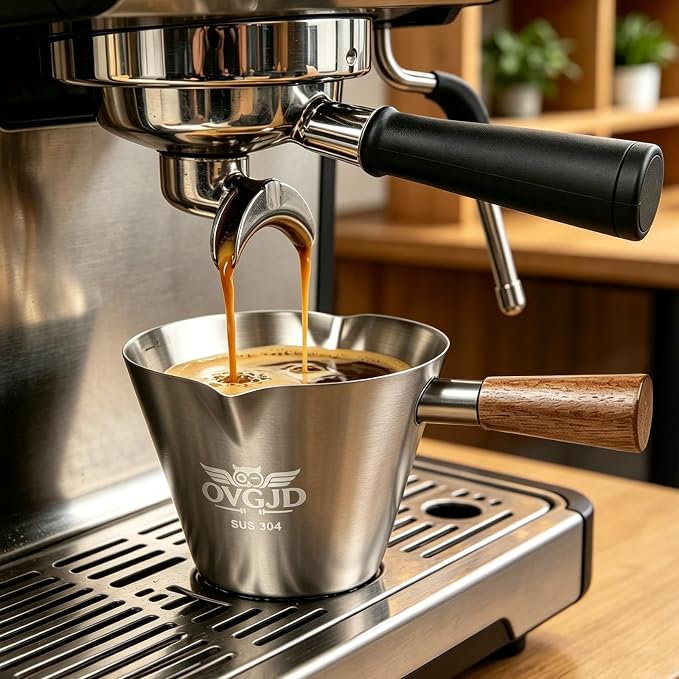 4Oz Espresso Shot Cups, Stainless Steel Espresso Cups, Espresso Measuring Cup | by Unknown