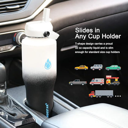 SENDESTAR 32oz Water Bottle Wide Mouth Stainless Steel Vacuum Insulated Double - Image 4