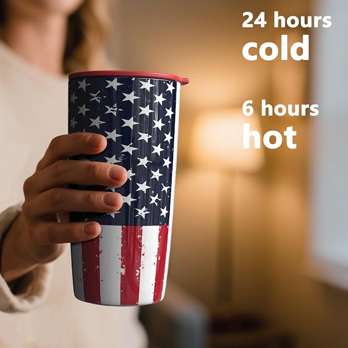 TILUCK 20 oz Insulated Coffee Tumbler - Image 3