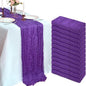 12 Pack 10Ft Dark Purple Cheesecloth Table Runner 23 x 120 Inch | Gauze Rustic by CKIKU