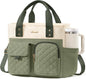 LOVEVOOK Insulated Lunch Bag for Women, Elegant Quilted Stitching Lunch Tote by LOVEVOOK