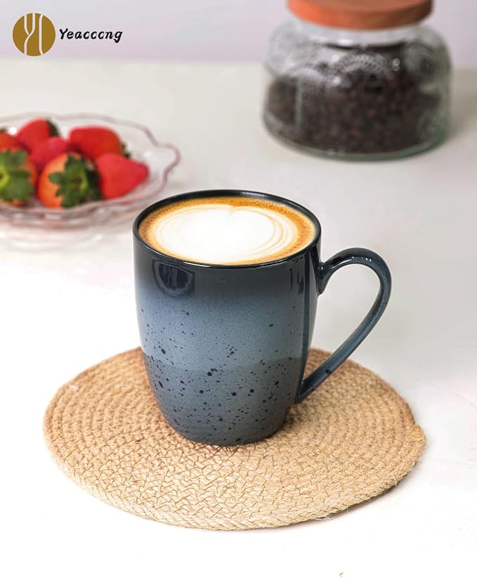 Yeacccng Modern Minimalist Coffee Mugs Set of 6, Cappuccino Cups Set, 16 Oz - Image 7