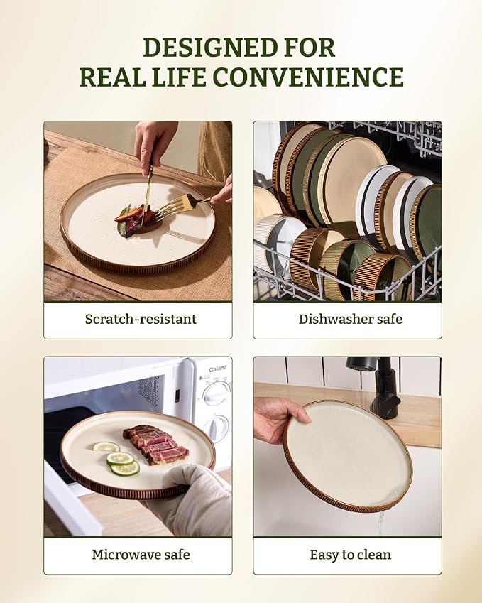 famiware Star 10/8 inches Dinner Plates Set - Image 8