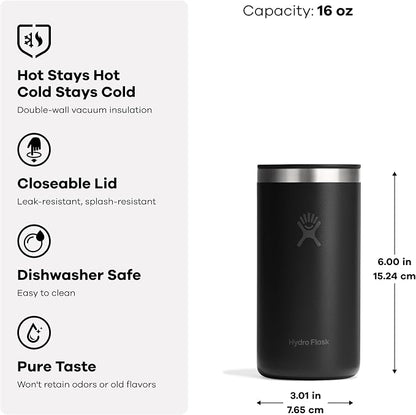 Hydro Flask Travel Coffee Cup – Insulated Stainless Steel, Leak Proof To-Go - Image 3