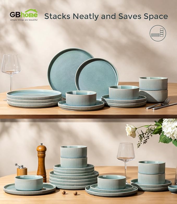 GBHOME Stoneware Dinnerware Sets - Image 8