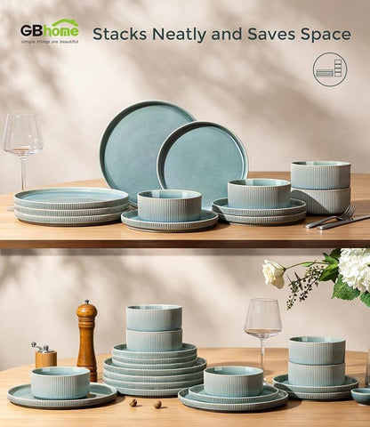 GBHOME Stoneware Dinnerware Sets - Image 8