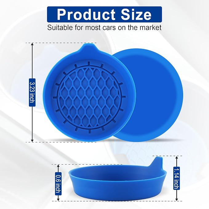 Car Cup Holder Coaster, Silicone Cup Holder Insert, Universal Non-Slip Cup - Image 5