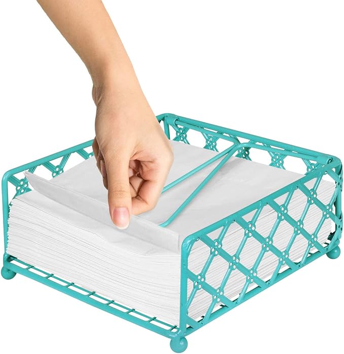 Blue Donuts Lattice Collection Napkin Holder – Napkin Holders - Image 4