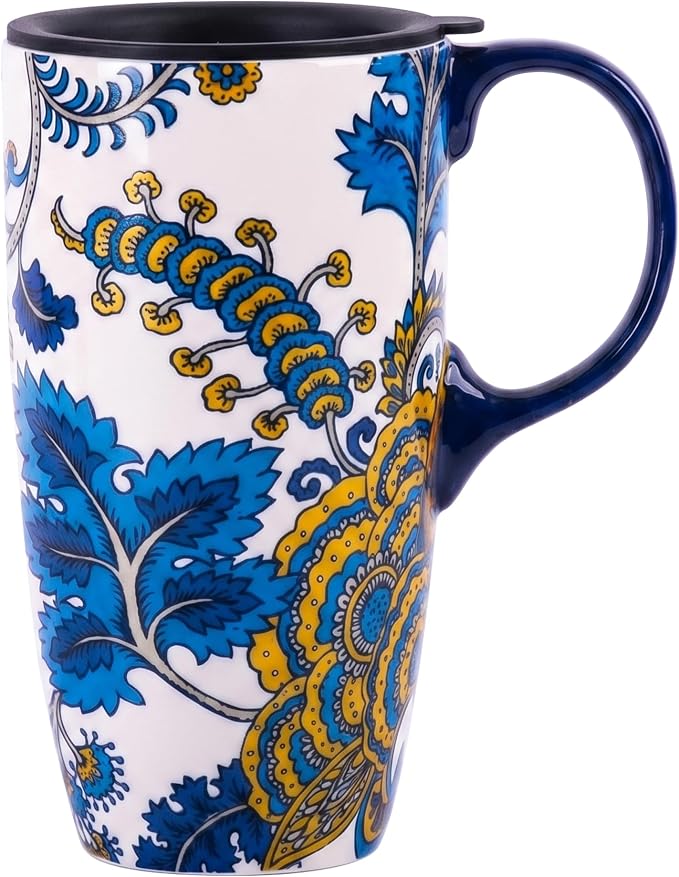 Topadorn 17oz Ceramic Travel Mug by Topadorn