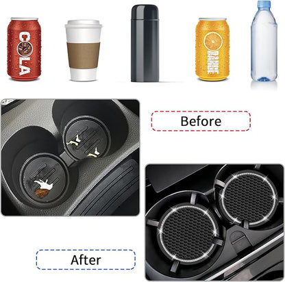Car Coasters, 4 Pack Universal Vehicle Bling Car Coaster, COCASES Crystal - Image 4