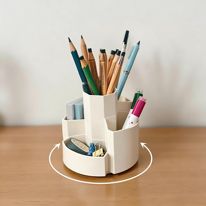 Pen Organizer for Desk Pencil Cup Office Desktop Organizers Cute Pencil Holder - Image 2