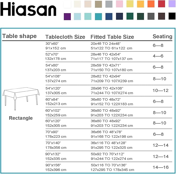 Checkered Tablecloth Rectangle, 60 x 140 Inch - Image 5