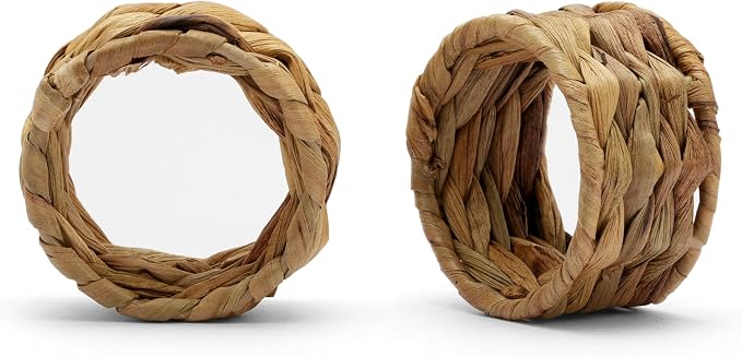Napkin Rings – Pack of 12, Handwoven Rustic Table Décor - Image 8