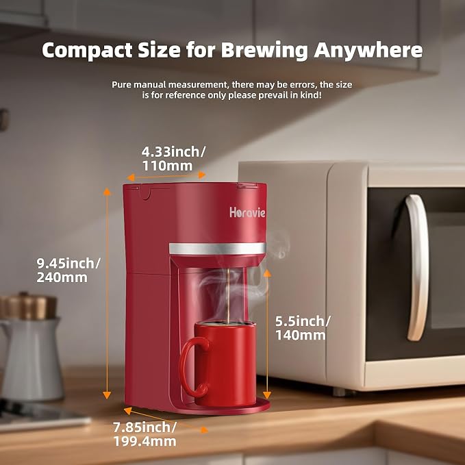 Horavie Mini Single Serve Coffee Maker - Image 6