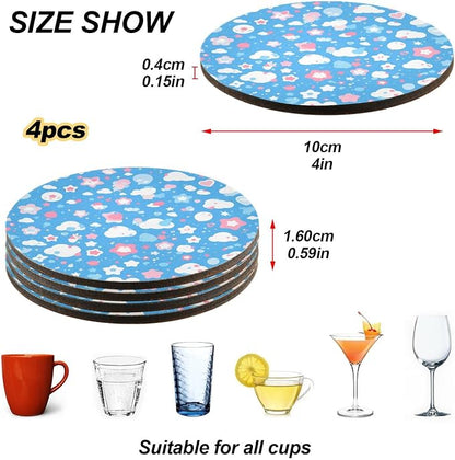 Cute Cute 4 Piecing Set Absorbent Coaster - Image 4