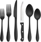 LIANYU 36-Piece Black Flatware Set by LIANYU