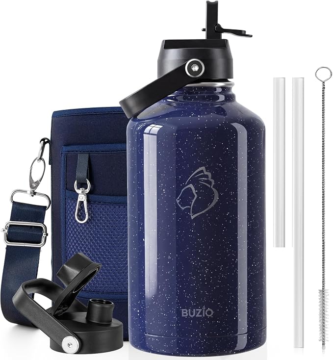 BUZIO 64 oz Insulated Stainless Steel Water Bottle by BUZIO