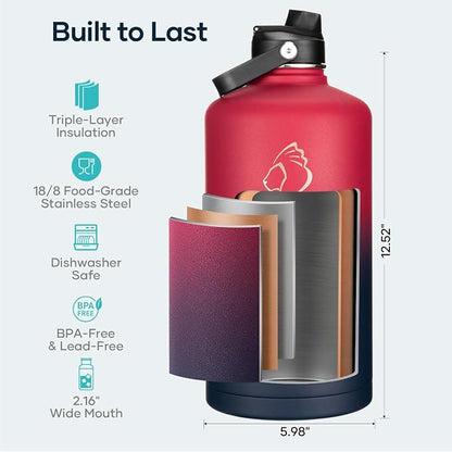 BUZIO 1 Gallon Water Bottle Insulated - Image 4