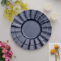 Efavormart 9" Salad Plates – Set of 10 Plastic Navy Blue Round Disposable Plates by efavormart