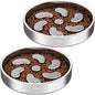 Slow Feeder Dog Bowl-3Cups for Large Breeds, Double Wall Food-Grade Stainless Steel, Heavy Duty with Non-Slip Rubber Base, Puzzle Maze Bowl to Slow Down Eating [2Pack]