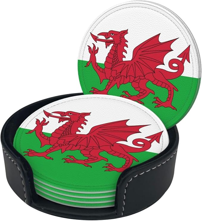 Welsh Flag Coasters for Drinks - Image 2