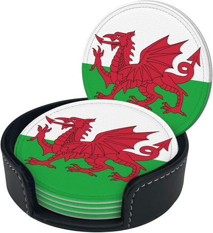 Welsh Flag Coasters for Drinks - Image 2