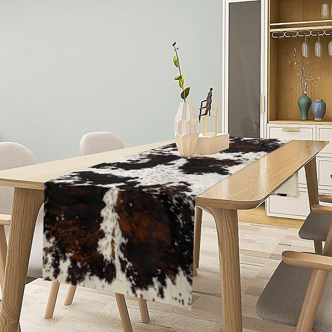 Cow Print Table Runner, 13x108 Inch - Image 2