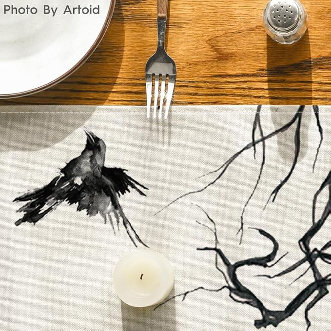 Artoid Mode 210 GSM Halloween Table Runner 13x120 Inch Home Party Decor | - Image 7