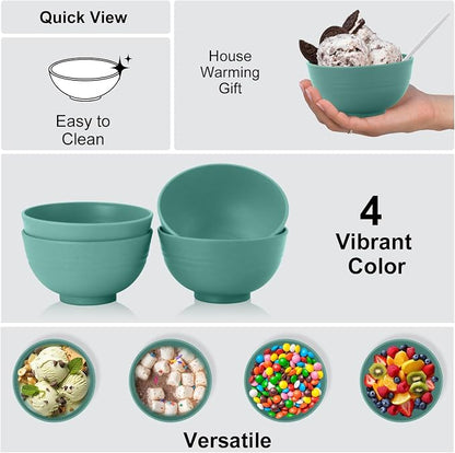 wheat straw snack bowls 10oz set of 8 - Image 4
