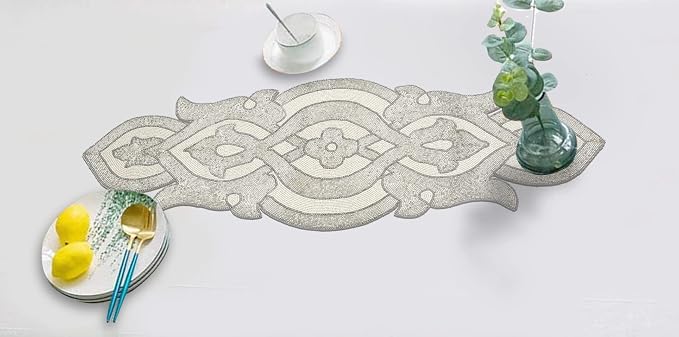 Lightnpro Beaded Table Runner Elegant Infinity Design - Image 8