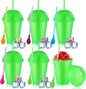 6 Set Slushie Cups with Dome Lids and Straws Detachable Spoon Straws Reusable by Unknown