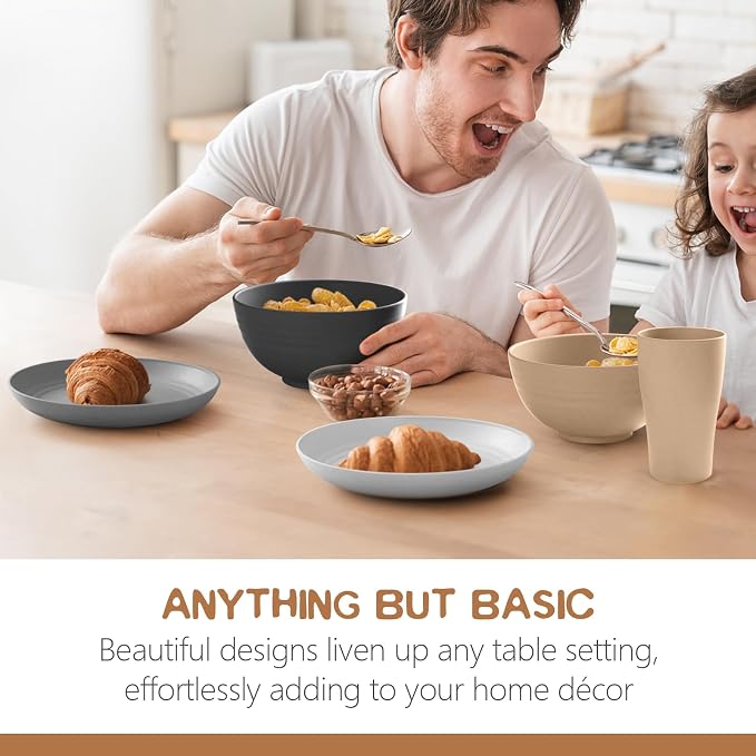 Teivio 32-Piece Plates and Bowls Sets - Image 6