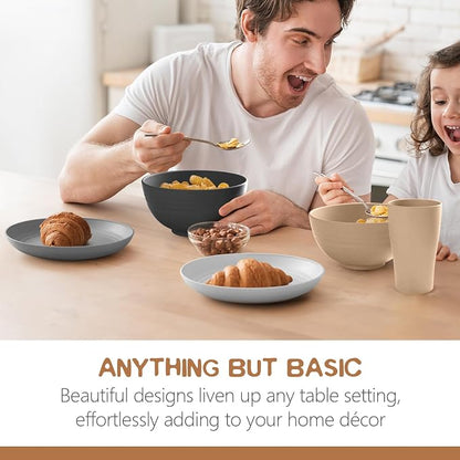 Teivio 32-Piece Plates and Bowls Sets - Image 6