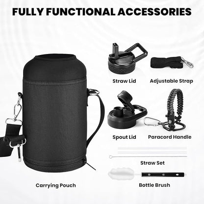 RAYMYLO Insulated Water Bottle 64 oz, Triple Wall Vacuum Stainless Steel | - Image 7