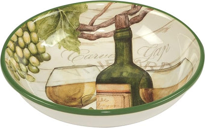 Certified International Meadow Brook 38 oz. Soup/Pasta Bowls, 2 Assorted Designs - Image 2