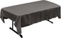 LA Linen Polyester Poplin Washable Rectangular Tablecloth, Stain and Wrinkle Resistant Table Cover 60x84, Fabric Table Cloth for Dinning, Kitchen, Party, Holiday 60 by 84-Inch, Charcoal