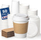Fit Meal Prep 50 Pack 8 oz Disposable Coffee Cups by FMPBRANDS