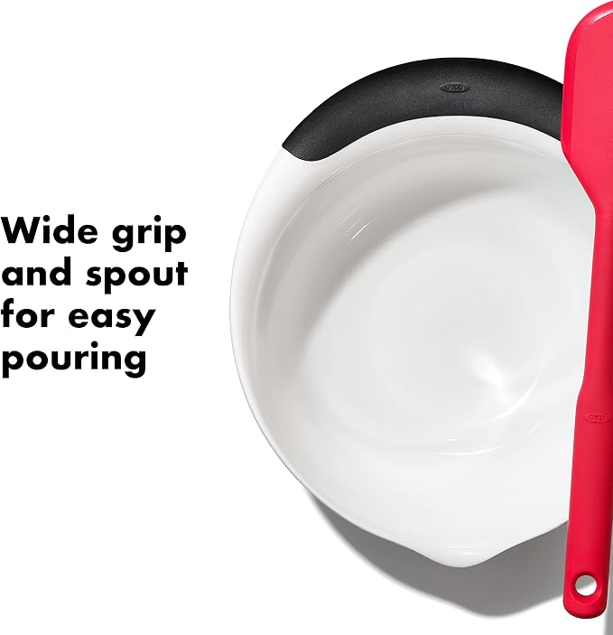 OXO Good Grips 3- Piece Plastic Mixing Bowl Set, 2500 ml - Image 3