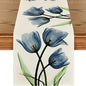 Floral Table Runner Mode Flowers Spring Summer Table Runner Seasonal Table by Juynyyn