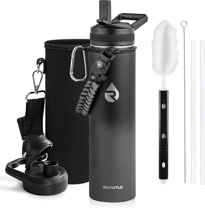 RAYMYLO Insulated Water Bottle 24 oz, Triple Wall Vacuum Stainless Steel | by RAYMYLO
