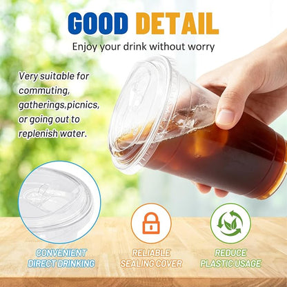 Qinsihwn 24 oz Clear Plastic Cups - Image 4