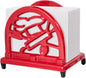 JOGREFUL Cast Iron Napkin Holder, Kitchen Organizer Chef Tool Pattern Red | by JOGREFUL