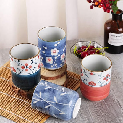 WHJY 10oz Transitional Chinese/Japanese style Handle-less Ceramic Tea cups - Image 7