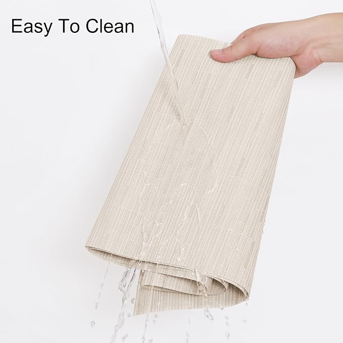 Table Runner 72 Inches Long, Vinyl Woven Heatproof Table Runners | Washable - Image 3